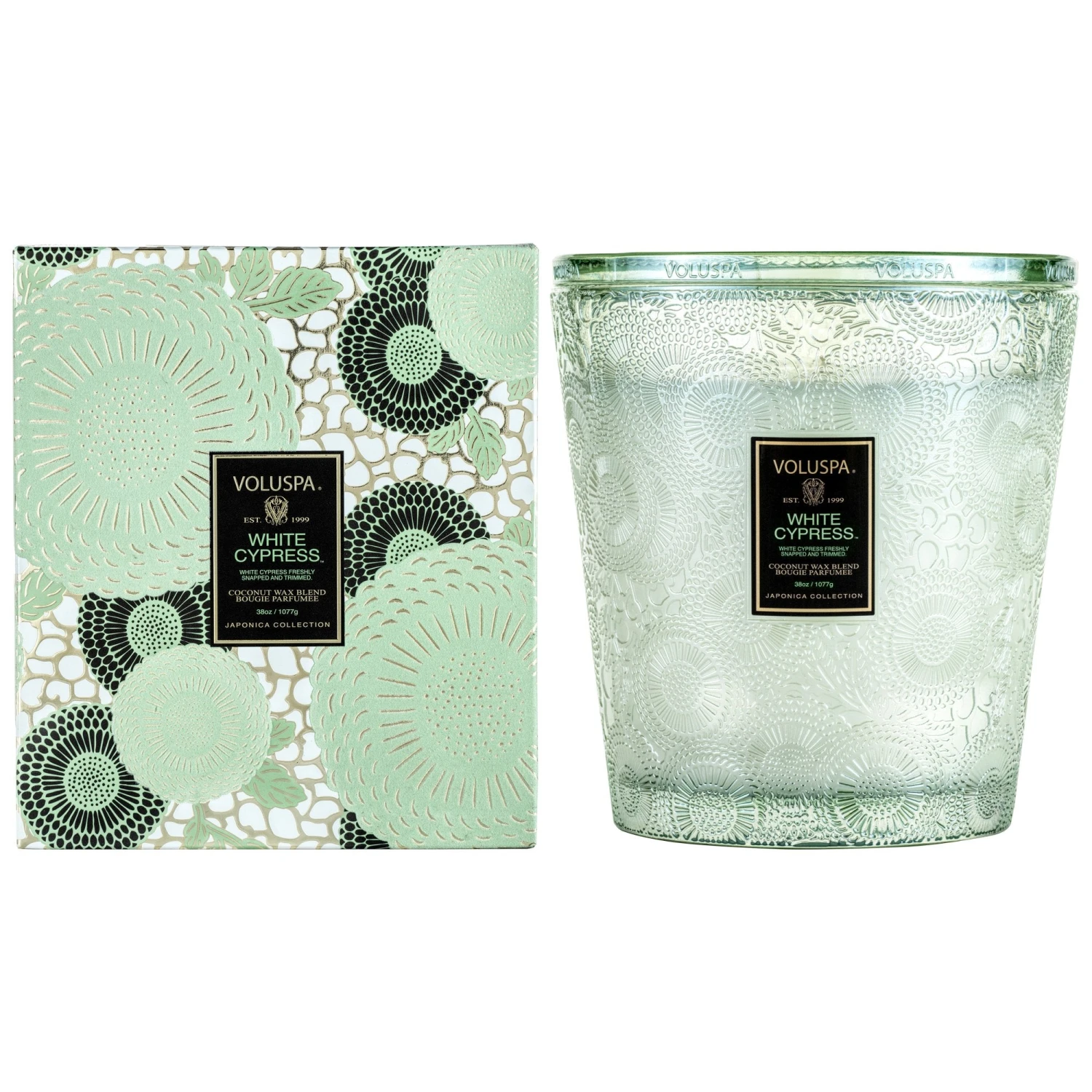 Voluspa White Cypress - 3 Wick Hearth Candle 4 Voluspa White Cypress - 3 Wick Hearth Candle - Image 2
