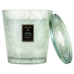 Voluspa White Cypress - 3 Wick Hearth Candle